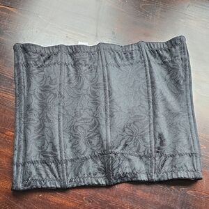 ​Maidenform L Black Jacquard Waist Cincher / Girdle - Hook & Eye Closure